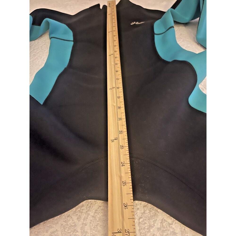 HEVTO Youth Kids SZ 11 Vigor-1 3/2mm Neoprene Full Wetsuit Black Blue Surf Swim - Picture 9 of 16